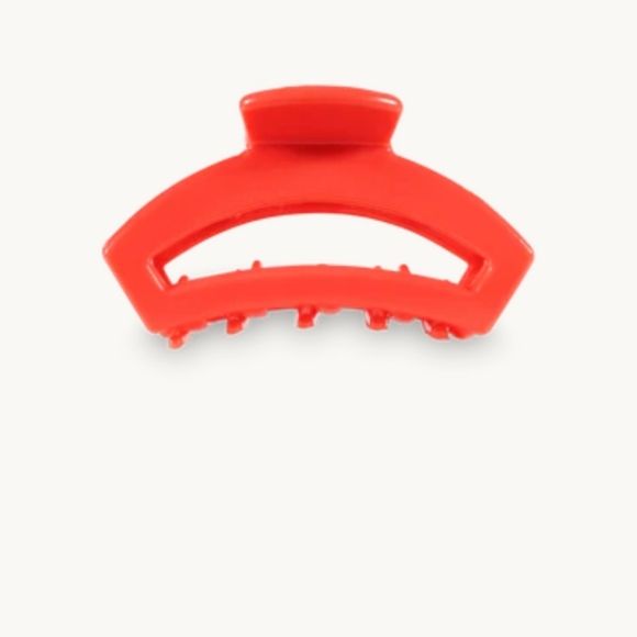 TELETIES Open Coral Tiny Hair Clip|Small Clip|Healthy Hair|Unbreakable| New - Picture 2 of 4